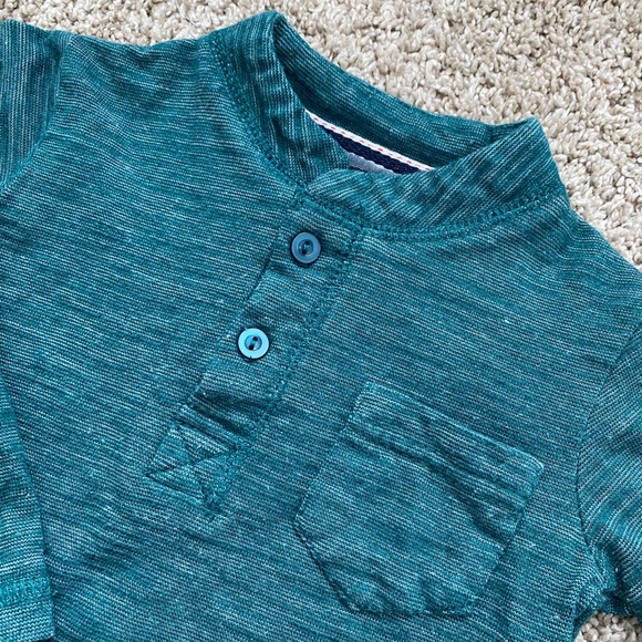Sovereign code Nordstrom baby boy henley long sleeve tee tshirt size 12 months - Picture 4 of 6